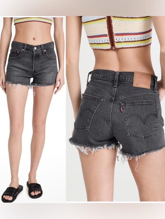 Levi's Pants - Levi's Women's Premium 501 Original, Cabo Rise Short-Black‎ size 26